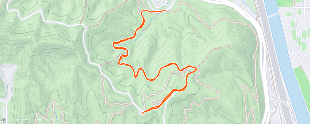 Map of the activity, Morning Hike