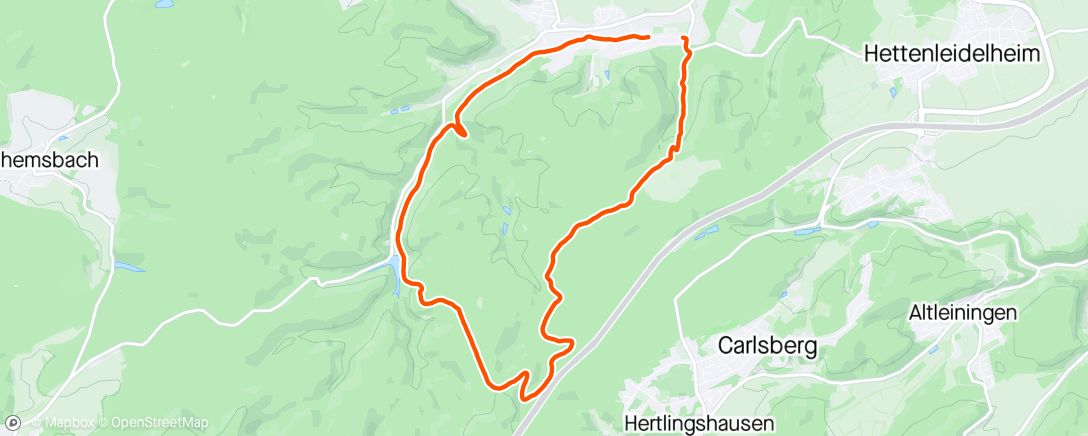 Map of the activity, Entspannte Trail Runde