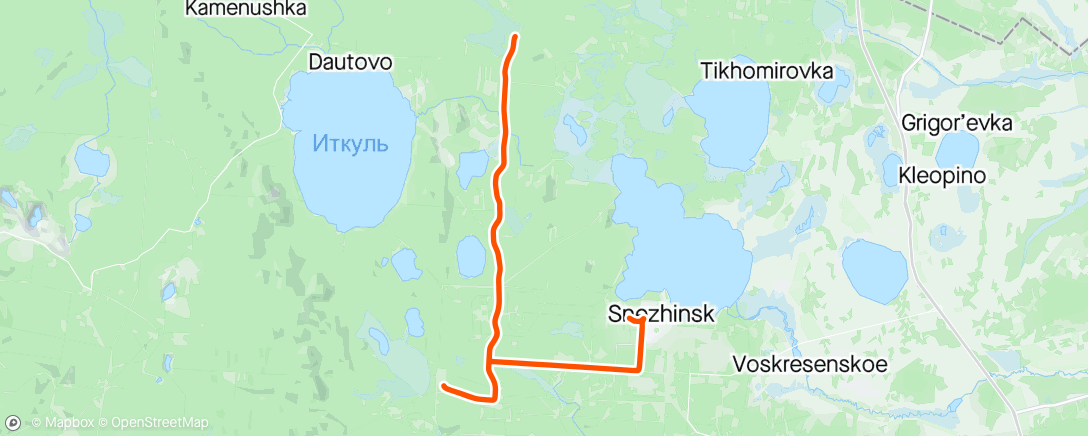Mapa da atividade, Полуденный заезд