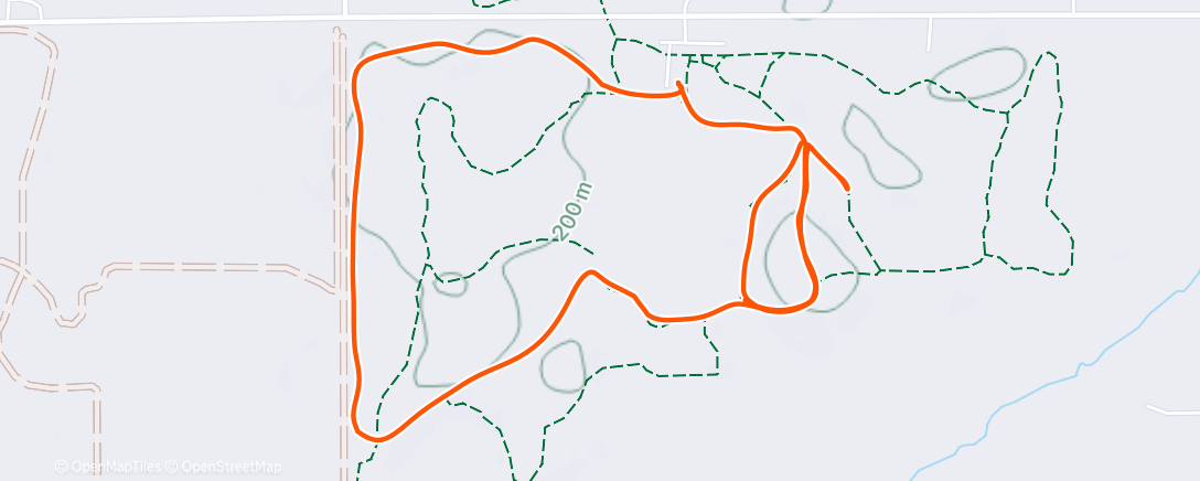 Map of the activity, Afternoon Nordic Ski