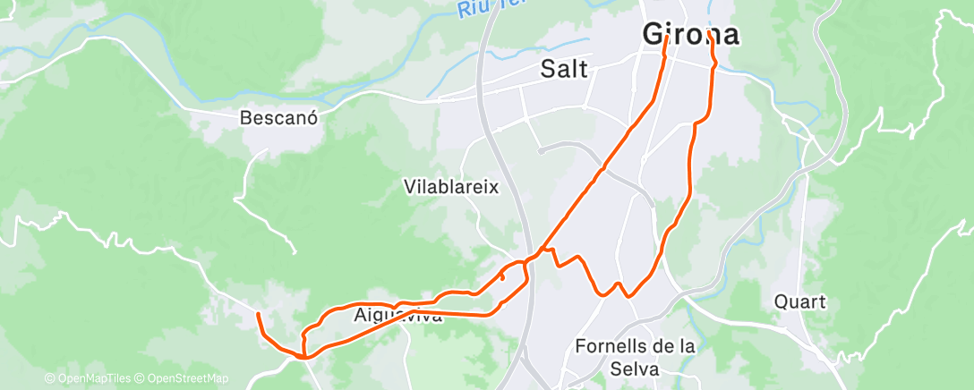 Карта физической активности (Lunch Ride)