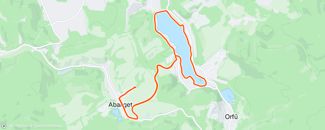 Map of the activity, Morning Run