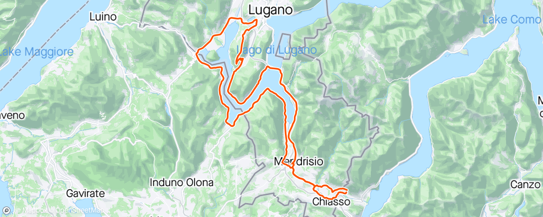 アクティビティ「Rientro al ciclismo」の地図
