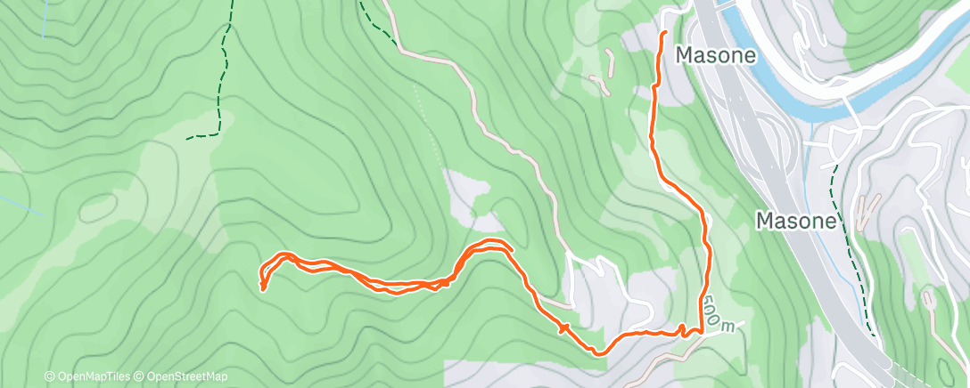 Map of the activity, Spada nella roccia Masone