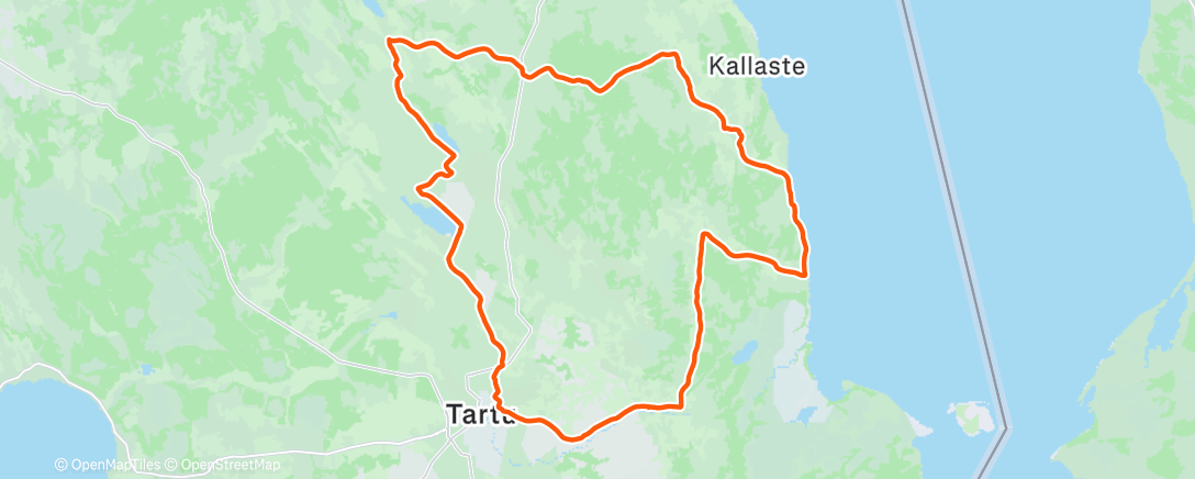 Map of the activity, Morning Ride
