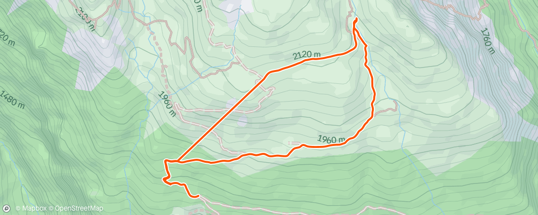 Map of the activity, Wanderung am Nachmittag