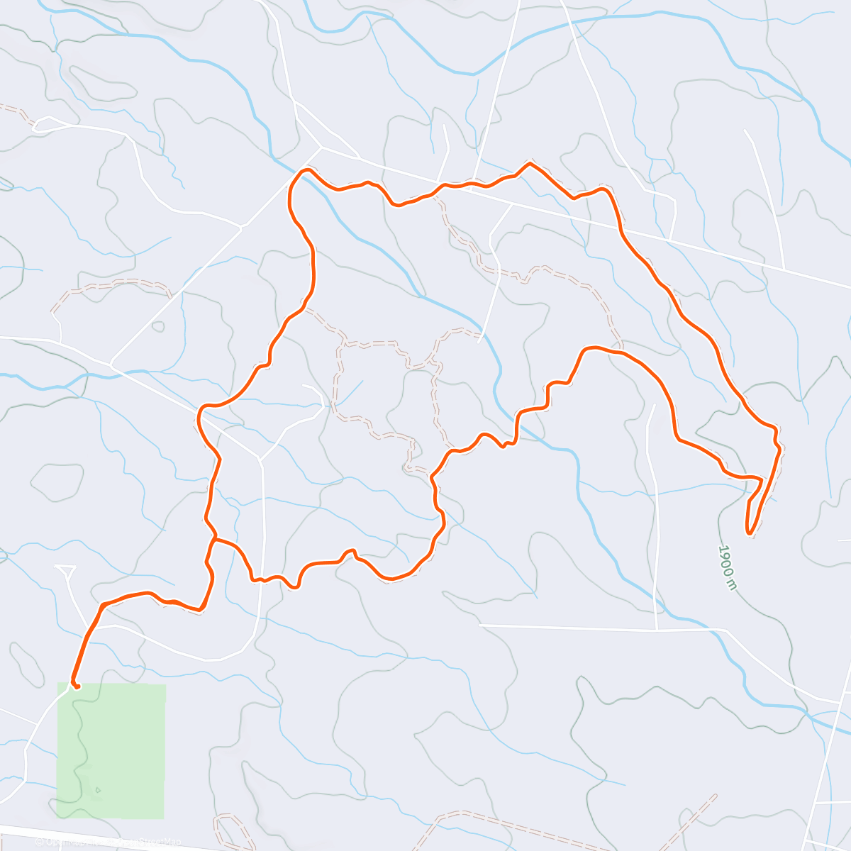 Map of the activity, When it's 60F in December...