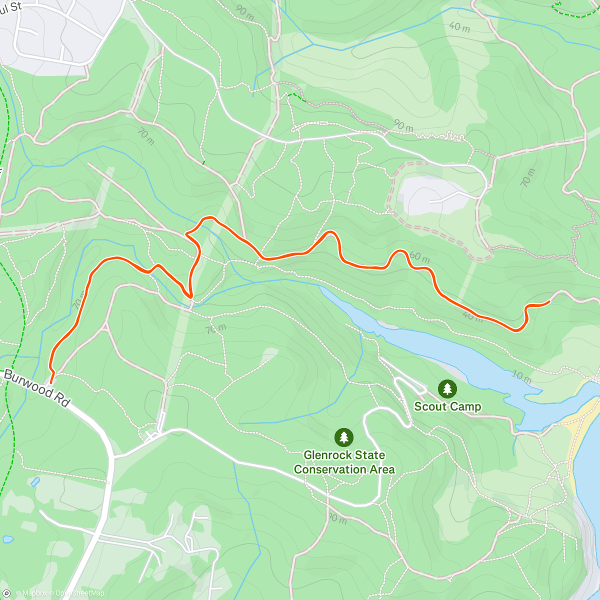Map of the activity, SNL TRAIL SESS