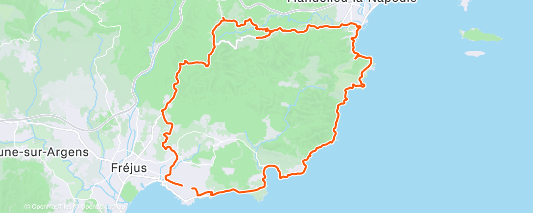 Carte de l'activité Sortie vélo le matin