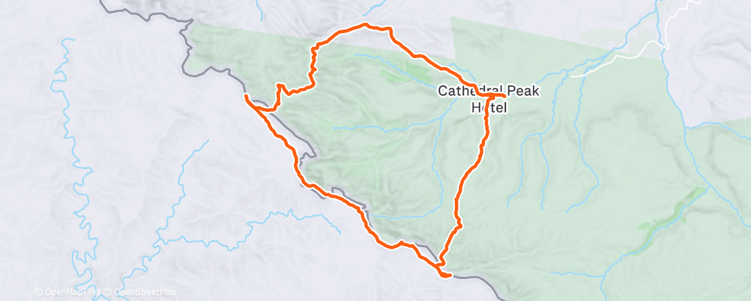 Map of the activity, New Year's Hike