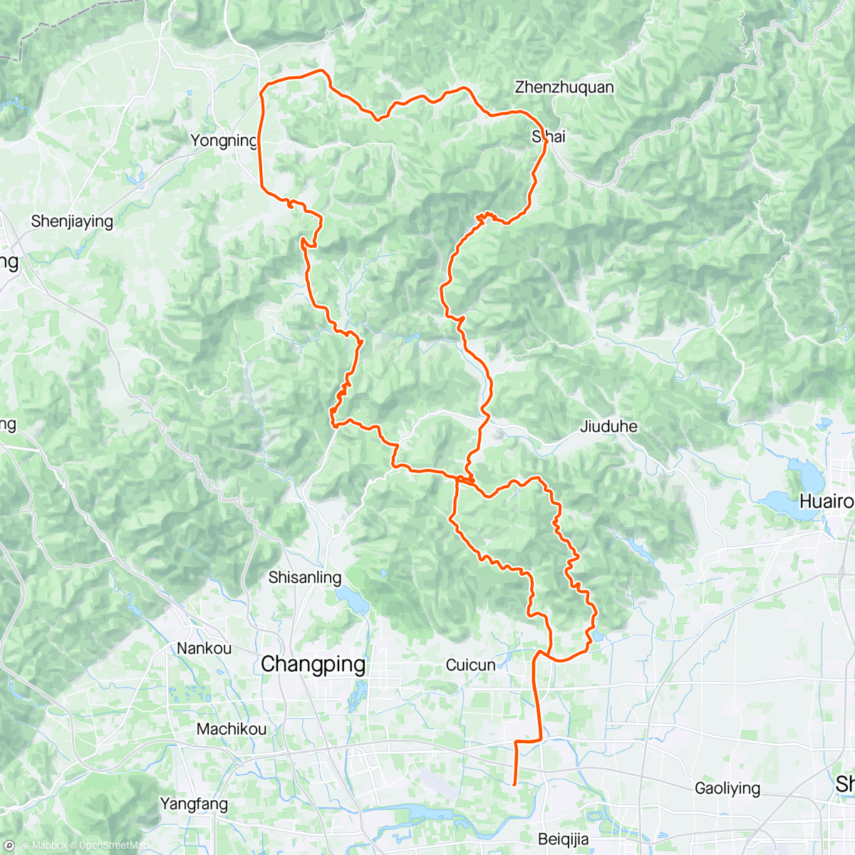 Map of the activity, Beijing Sportive 10th Anniversary