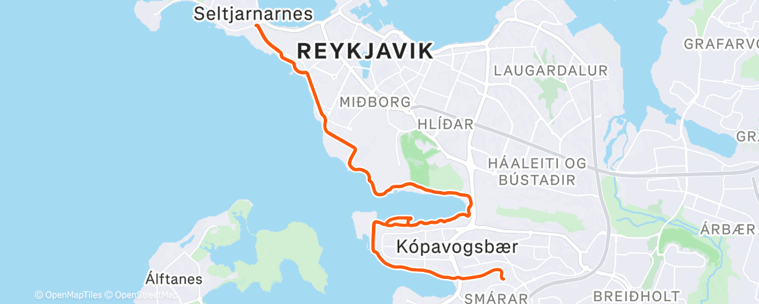 Map of the activity, Afternoon Gravel Ride