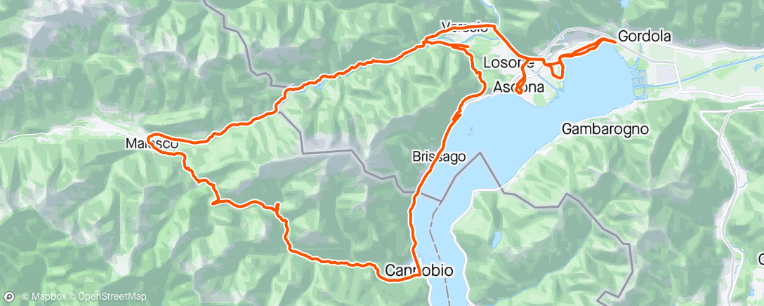 Map of the activity, Bella Ticino