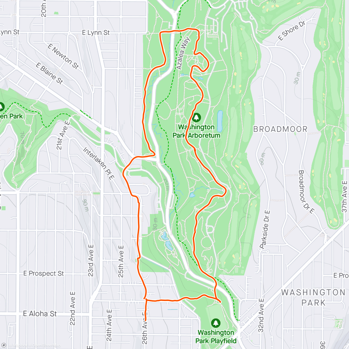 Mappa dell'attività Arboretum CW