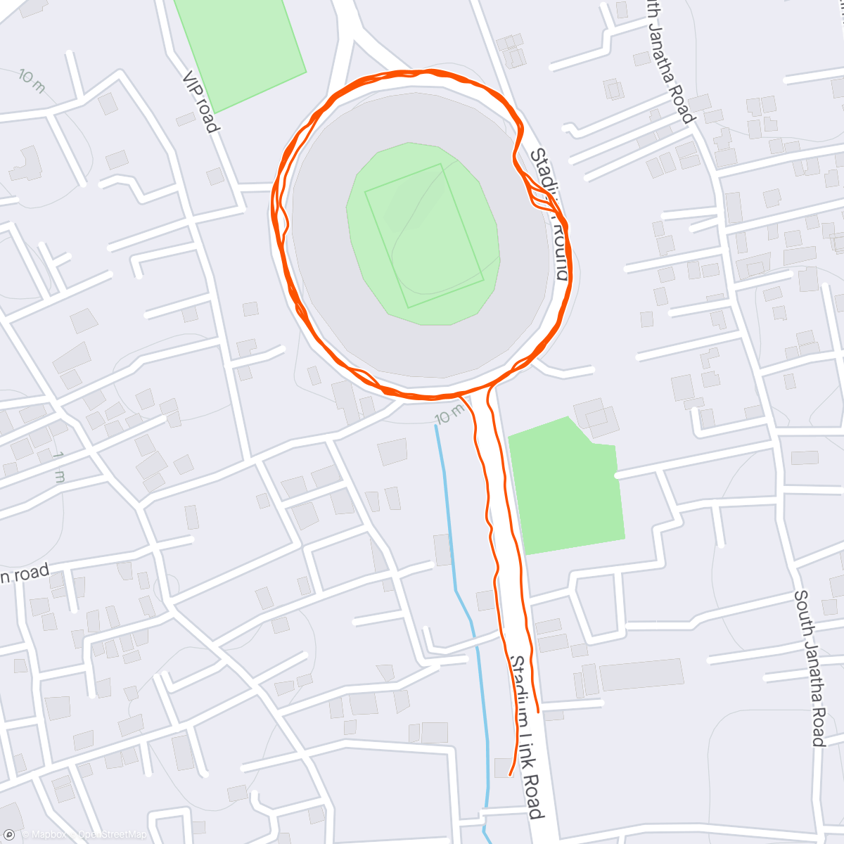 Mapa de la actividad (Morning, non-stop jog, slow though.🕺)