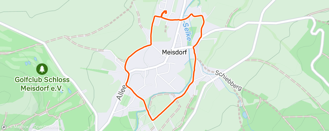 Map of the activity, Spaziergang am Nachmittag