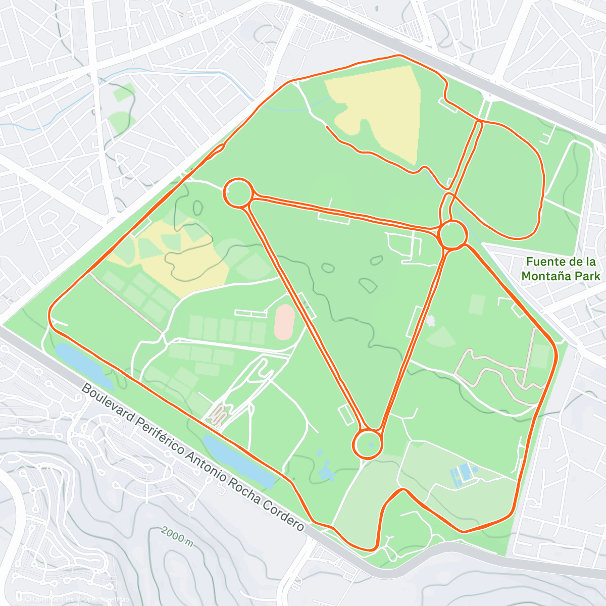 Map of the activity, Gracias 2️⃣0️⃣2️⃣5️⃣K 🏃🏻🎉🎊