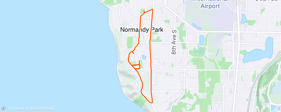 Map of the activity, Morning Run