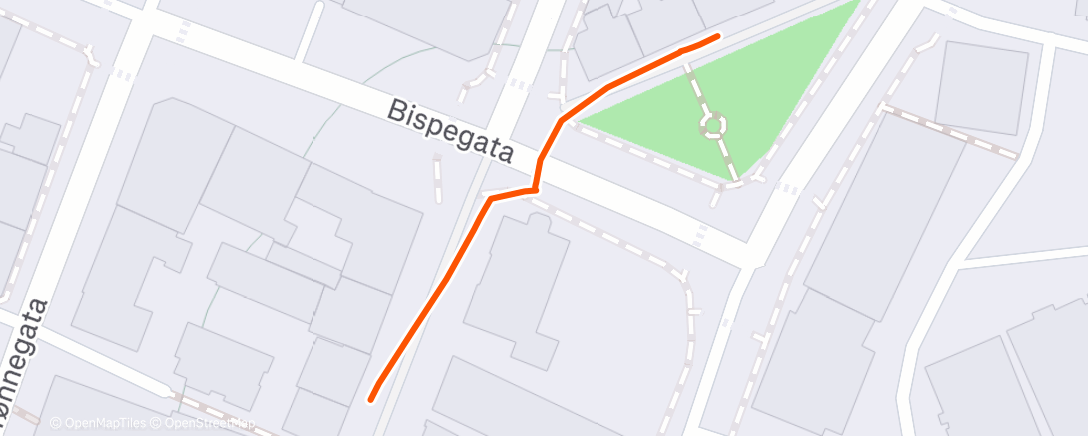 Map of the activity, Evening Walk