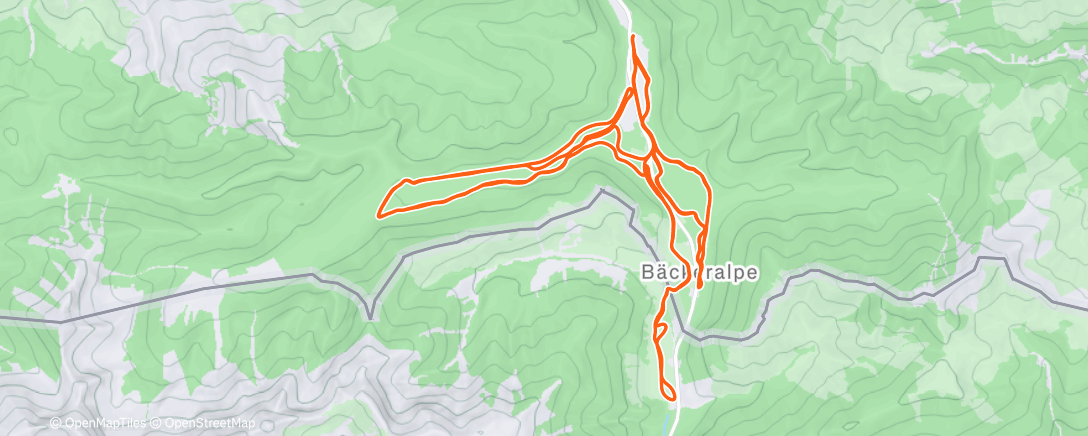 Map of the activity, Morning Nordic Ski