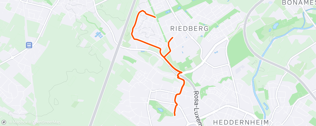 Map of the activity, Kleine Runde mit den Kids
