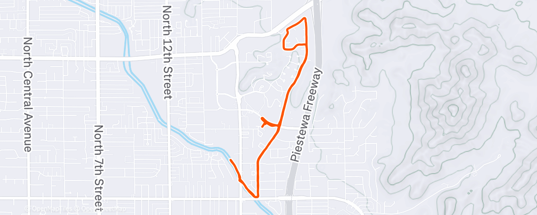 Mapa da atividade, Morning Run