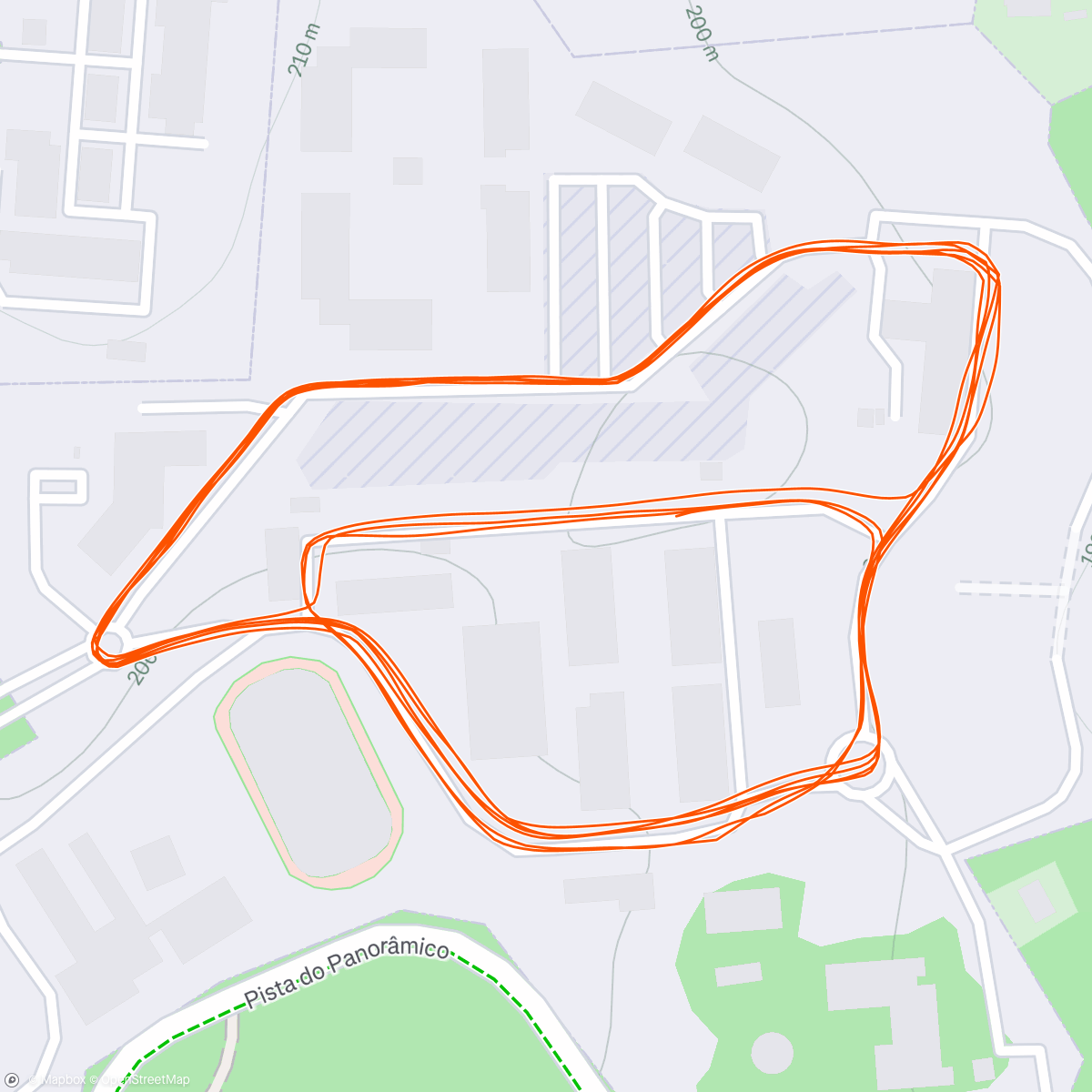 Map of the activity, Lunch Run