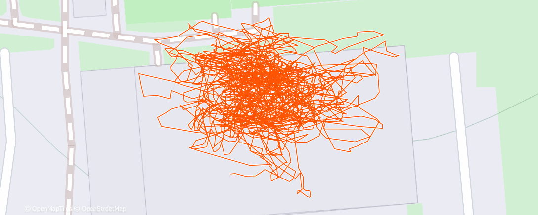 Map of the activity, Evening Workout