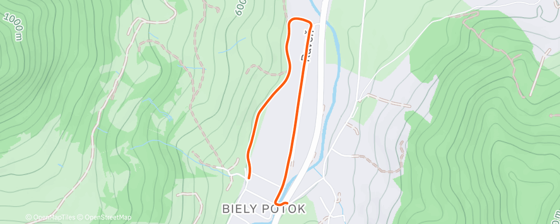 Map of the activity, Afternoon Walk