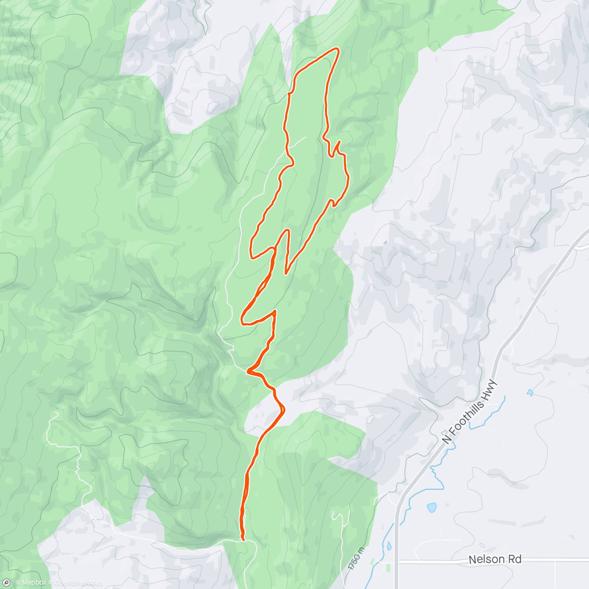 Map of the activity, Turkey Trot