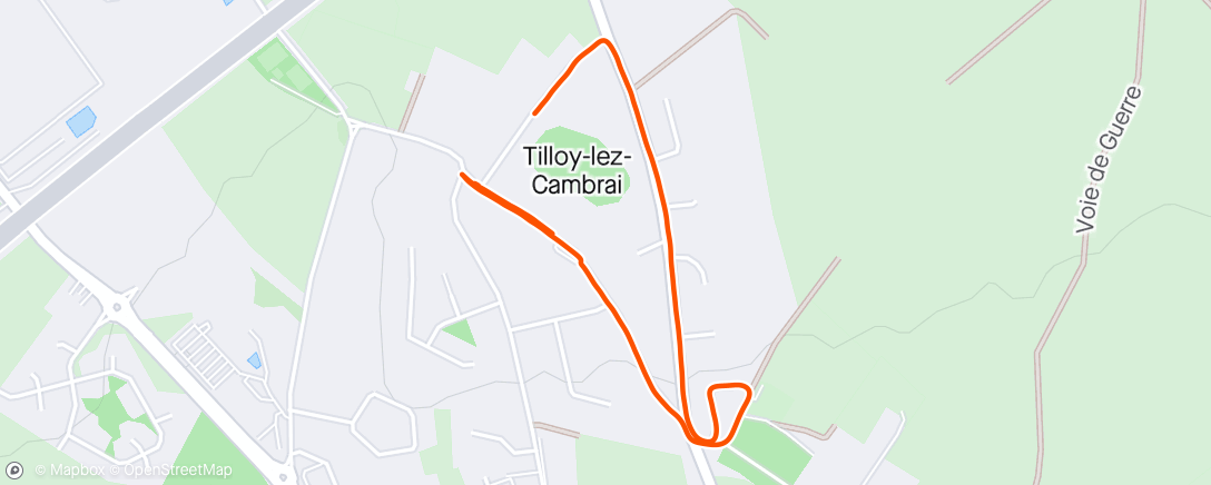 Map of the activity, Course à pied 5KM