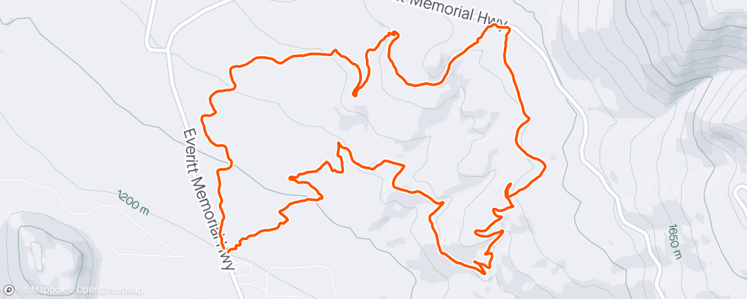 活动地图，Afternoon Mountain Bike Ride
