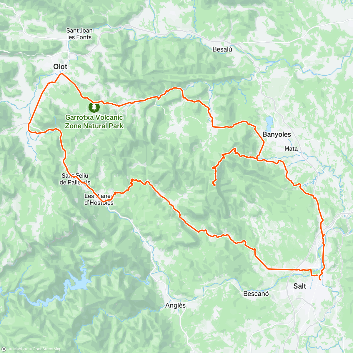 Map of the activity, Roccabocca