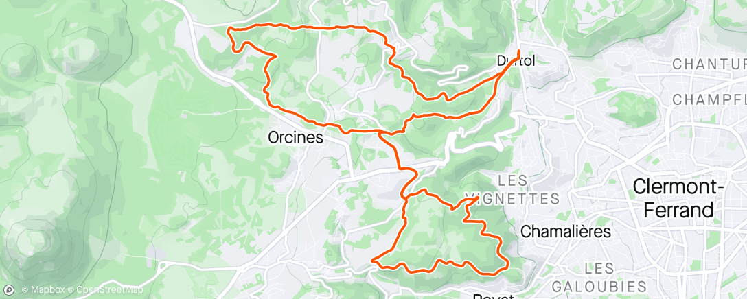 Kaart van de activiteit “Sortie VTT dans l'après-midi”