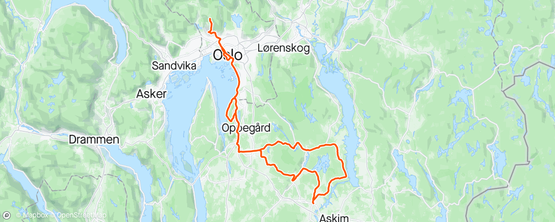 アクティビティ「Langtur med TR-O 🎗️」の地図