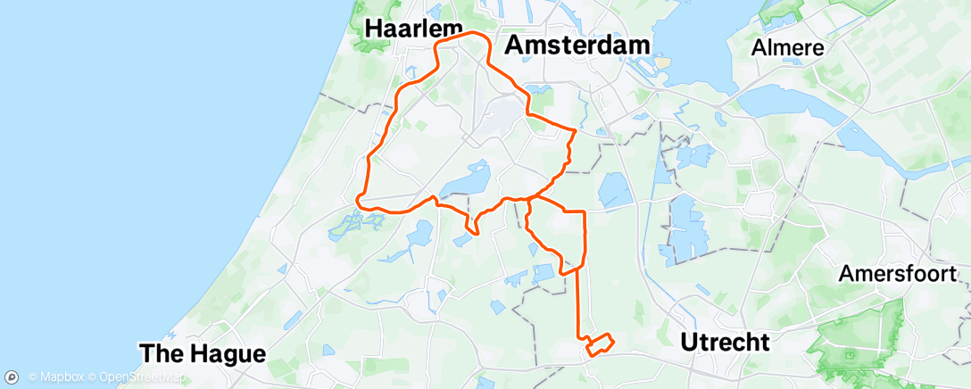 Map of the activity, Morning Ride