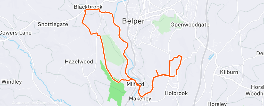 Map of the activity, Longs not shorts today ! 🥶 z2 trail run