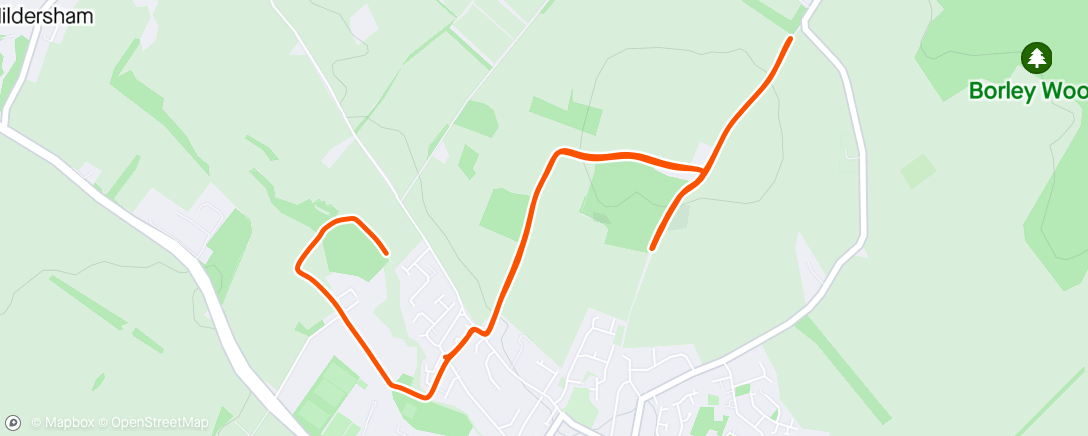 Map of the activity, Rivey hill repeats