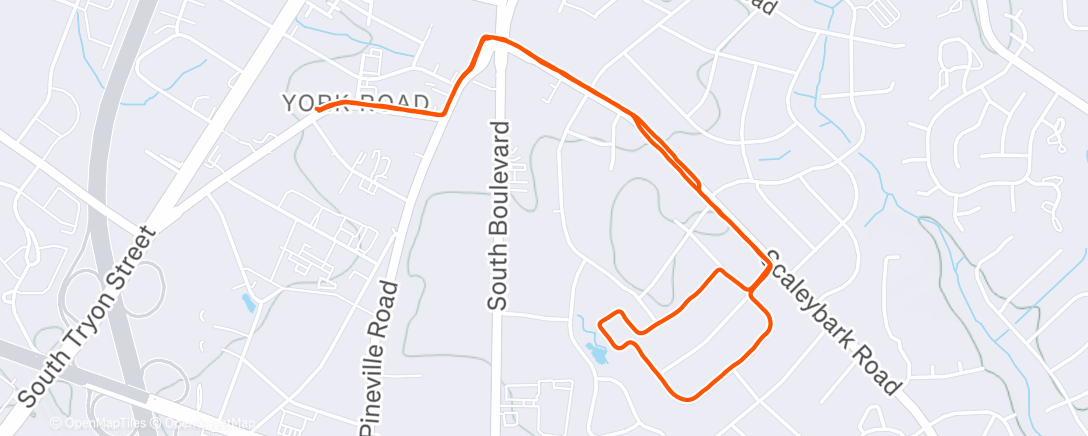 Карта физической активности (Evening Run)