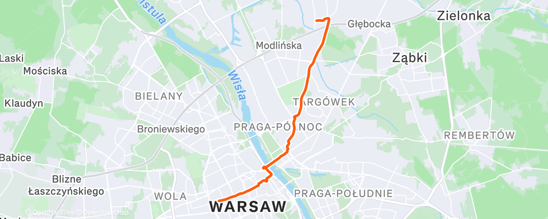 Map of the activity, Lunch Mountain Bike Ride