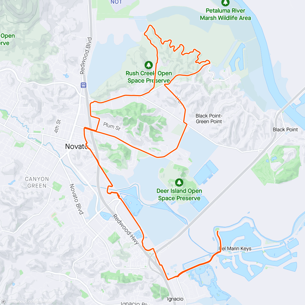Mapa da atividade, Zone 1 pre race prep with Sam