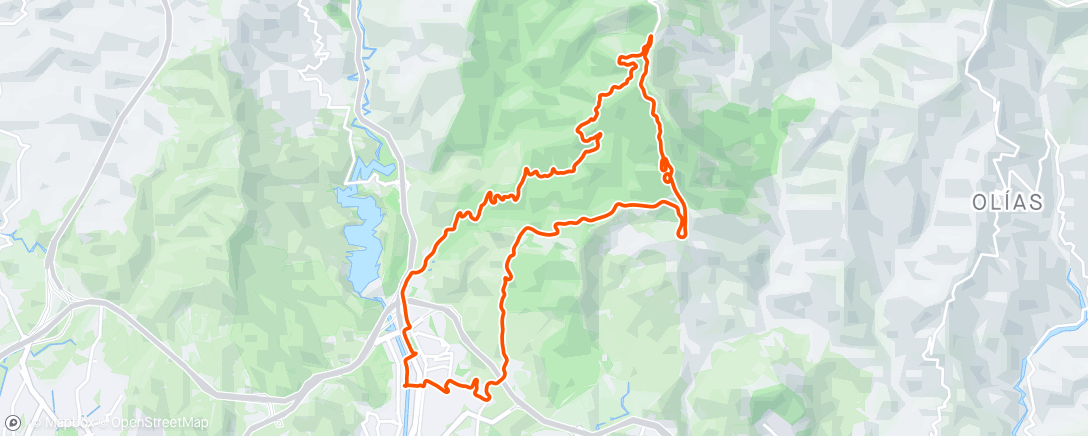 Mappa dell'attività Bicicleta de montaña matutina