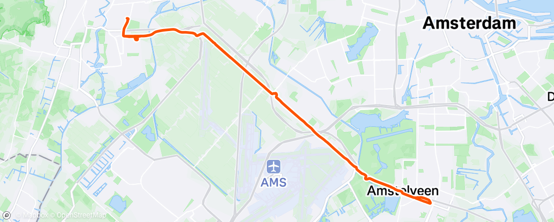 Map of the activity, Amstelveen, korter kan eigenlijk niet