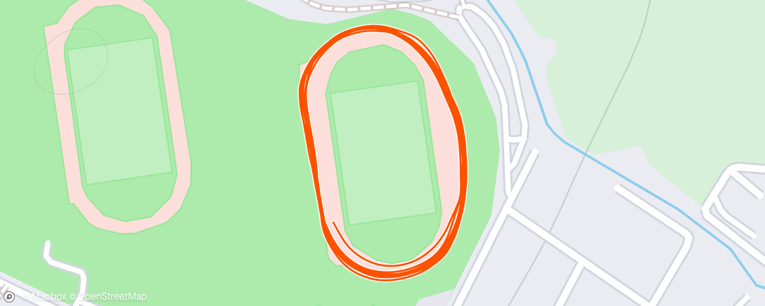 Map of the activity, Evening Run