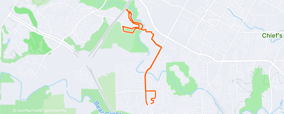 Карта физической активности (Cycling)