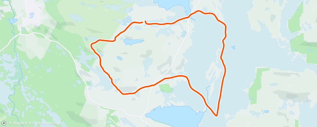 Map of the activity, Sjusjøen, Lunkefjell