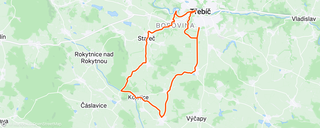 Mapa da atividade, Afternoon Ride