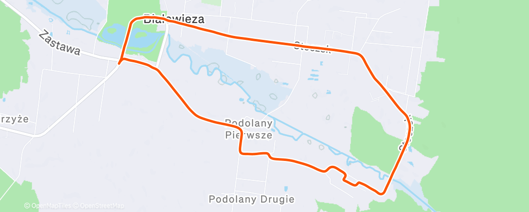 Map of the activity, Świąteczna Białowieża