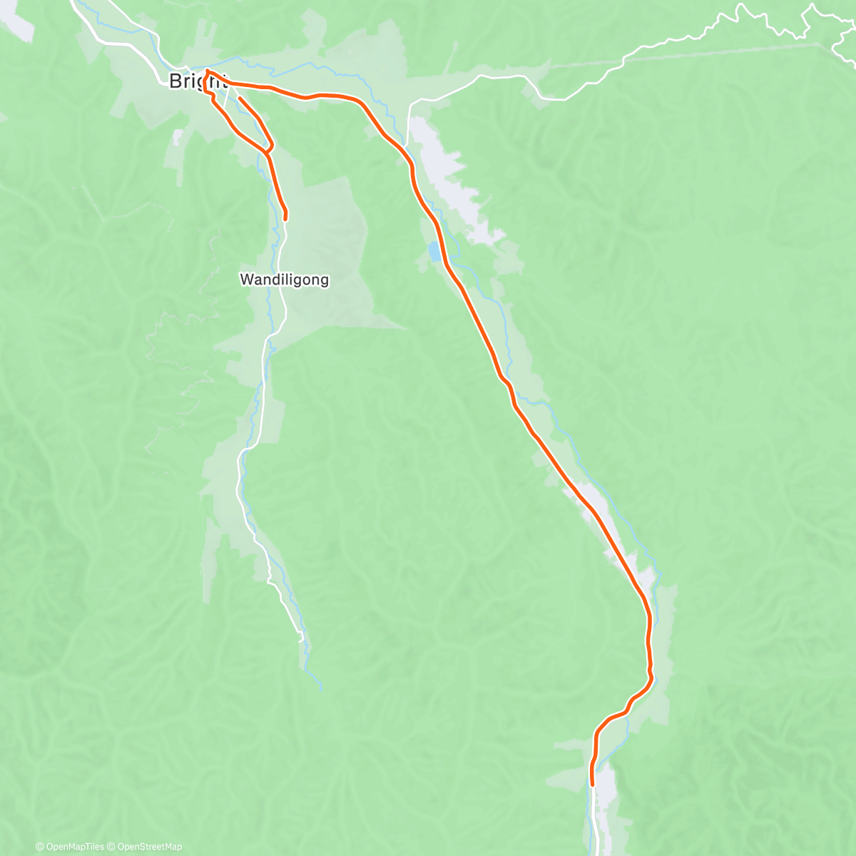 Map of the activity, Last Bright Camp: Day 6.