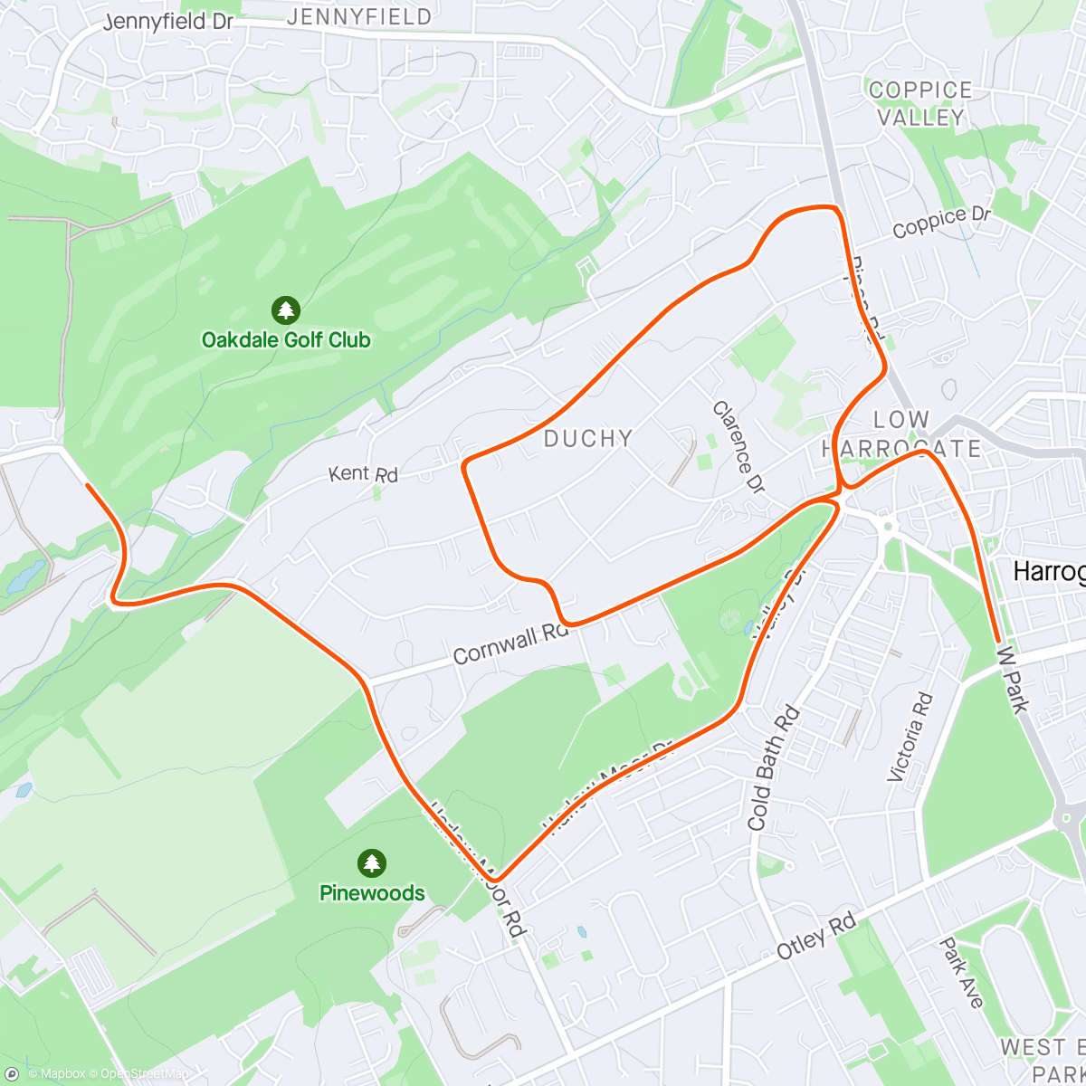 Map of the activity, Zwift - Race: Stage 1: Bag That Badge - Queen's Highway After Party (D) on Queens Highway After Party in Yorkshire